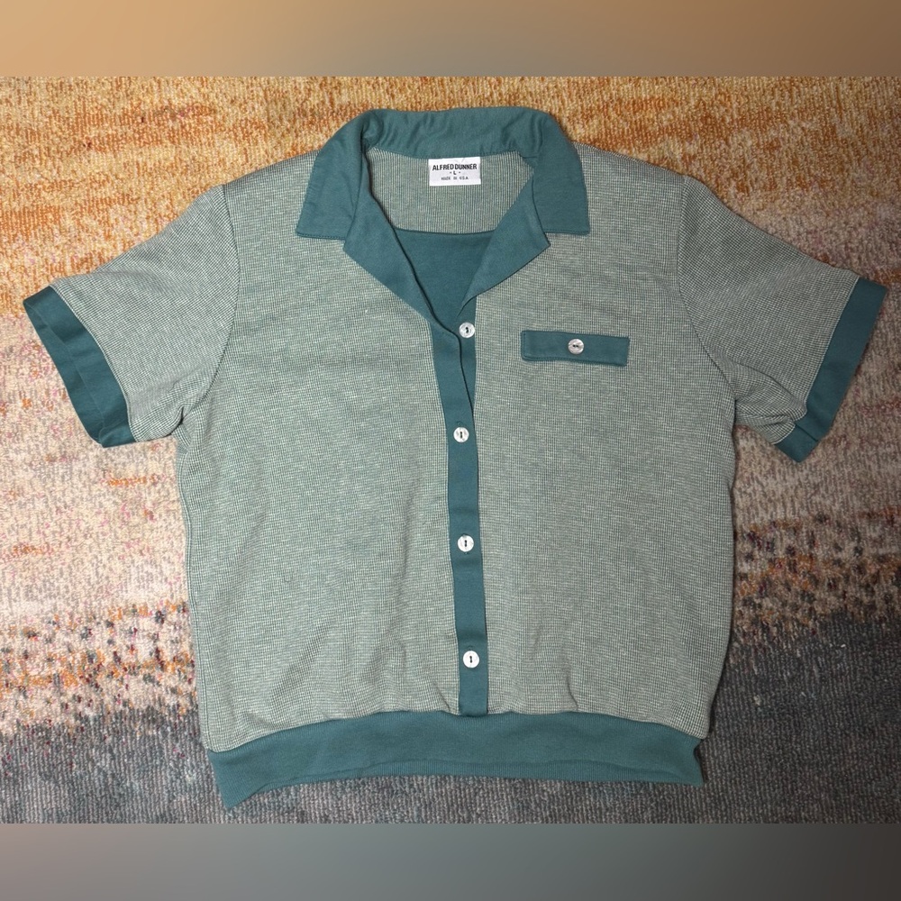 🌺Vintage 1970s Alfred Dunner Layered Short Sleeve Shirt🌸🌺 - Picture 3 of 11